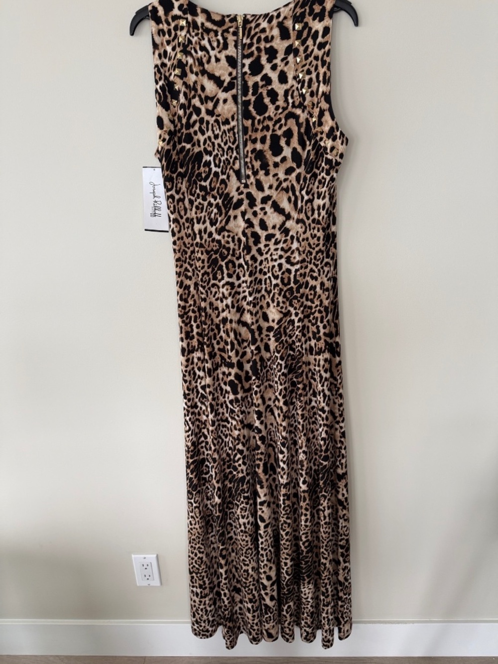 🐆✨ NWT Joseph Ribkoff Leopard Print Maxi Dress Size 12 ✨🐆 - Picture 3 of 9